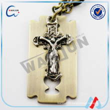 china supplier custom shape christian dog tag